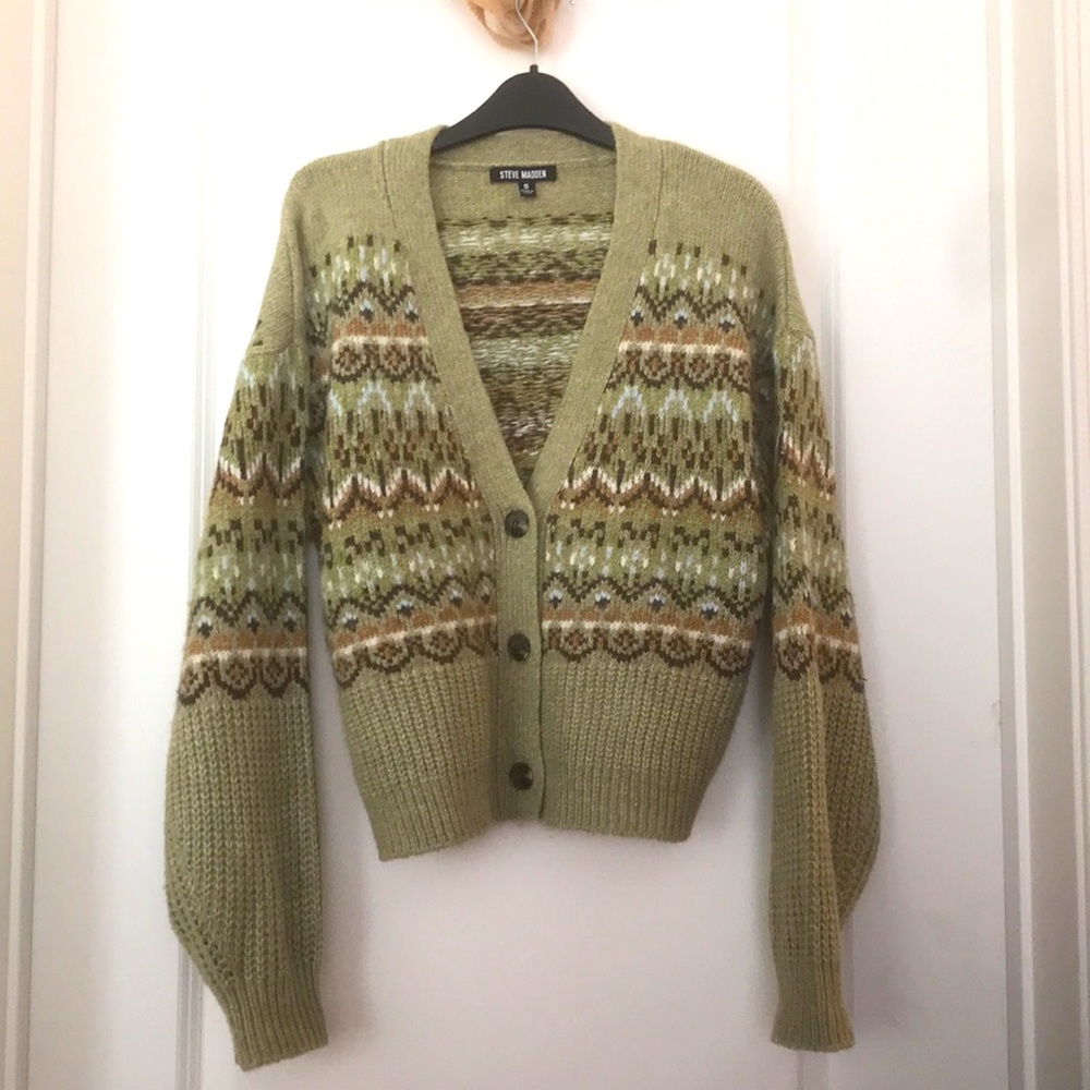 Women's Steve Madden Sage Green Raegan Sweater